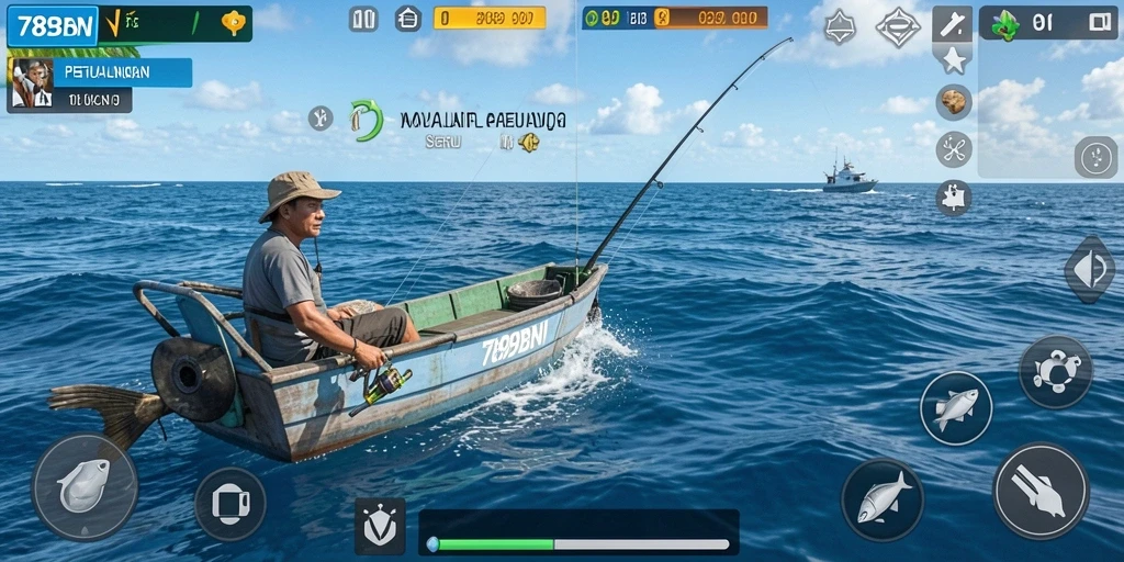 Tampilan seru saat menangkap ikan di 789BNI.