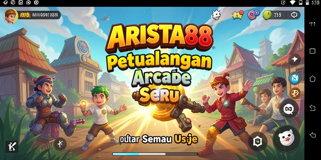 Tampilan gameplay ARISTA88 yang penuh aksi dan keseruan arcade.