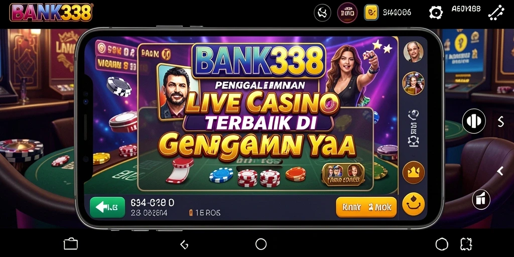 Tampilan menarik dari gameplay Live Casino di BANK338.