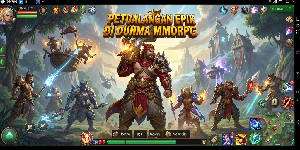 Tampilan gameplay seru di dunia fantasi IDN789.