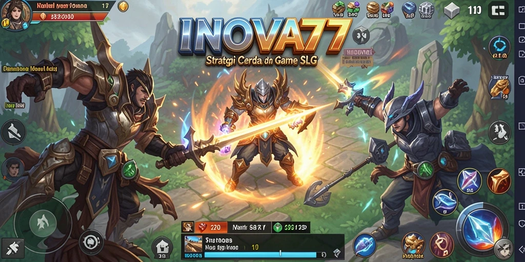Tampilan aksi seru dalam game SLG INOVA77.