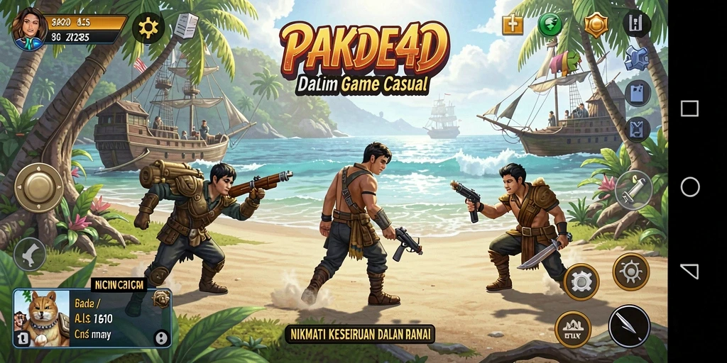 Screenshot gameplay PAKDE4D dengan elemen casual yang menarik.