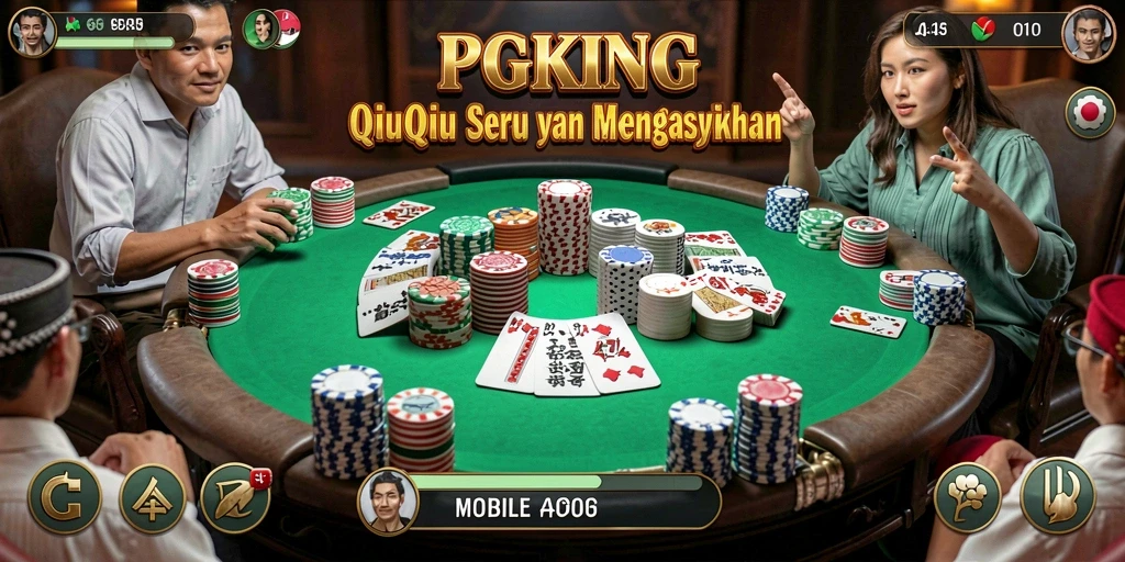 Screenshot PGKING menampilkan gameplay QiuQiu yang menarik.
