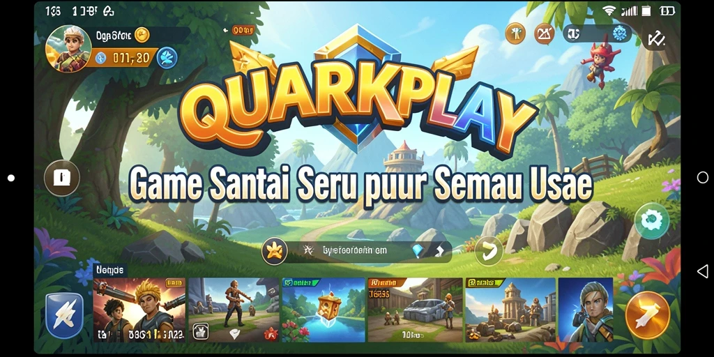 Tampilan gameplay seru dari QUARKPLAY dengan berbagai tantangan menarik.