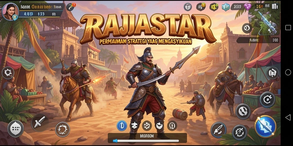 Tampilan gameplay RAJASTAR yang menarik dan dinamis.