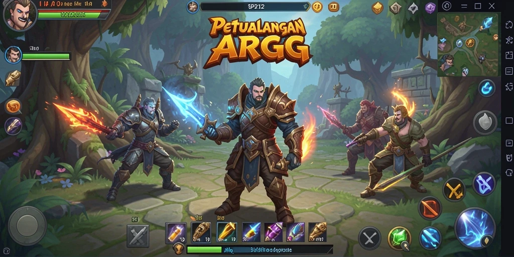 Gameplay ARPG yang mendebarkan dengan pertarungan epik.