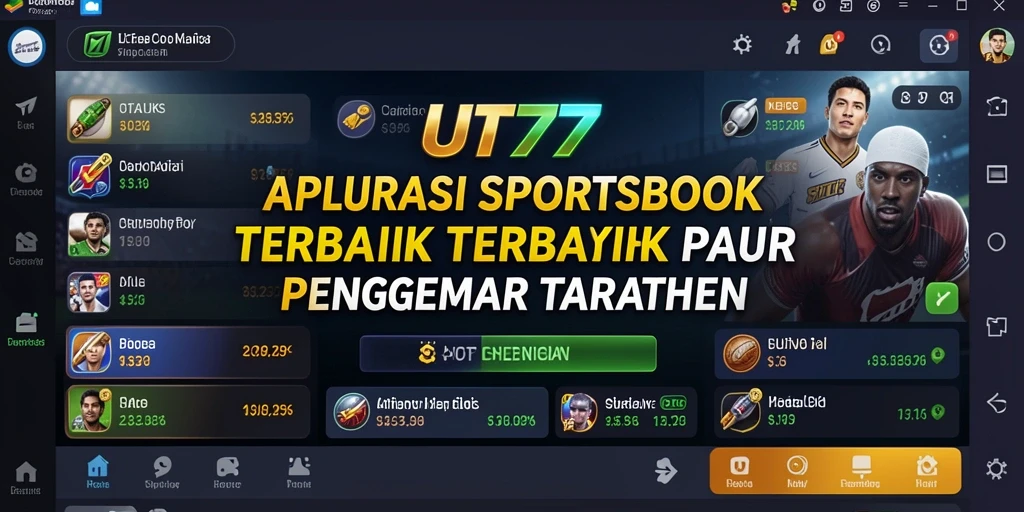 Tampilan gameplay taruhan olahraga di UT77 yang menarik dan interaktif.
