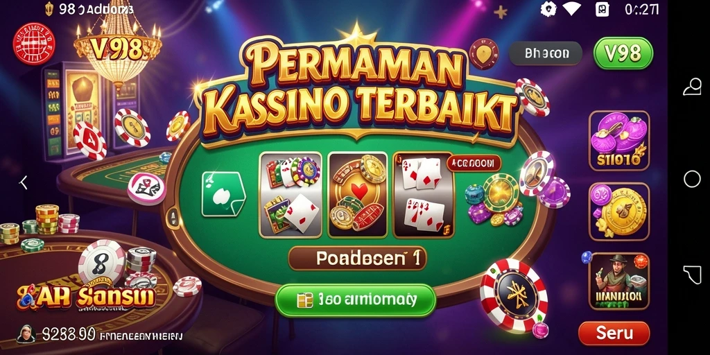 Tampilan grafis menarik dan gameplay seru di V98.