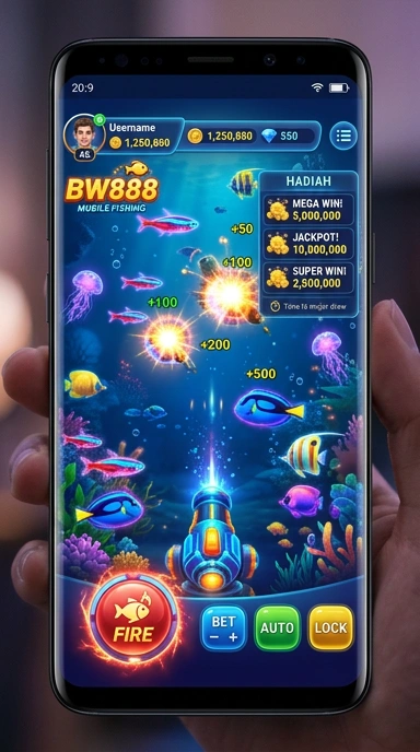 Tampilan utama aplikasi bw888 yang menarik.